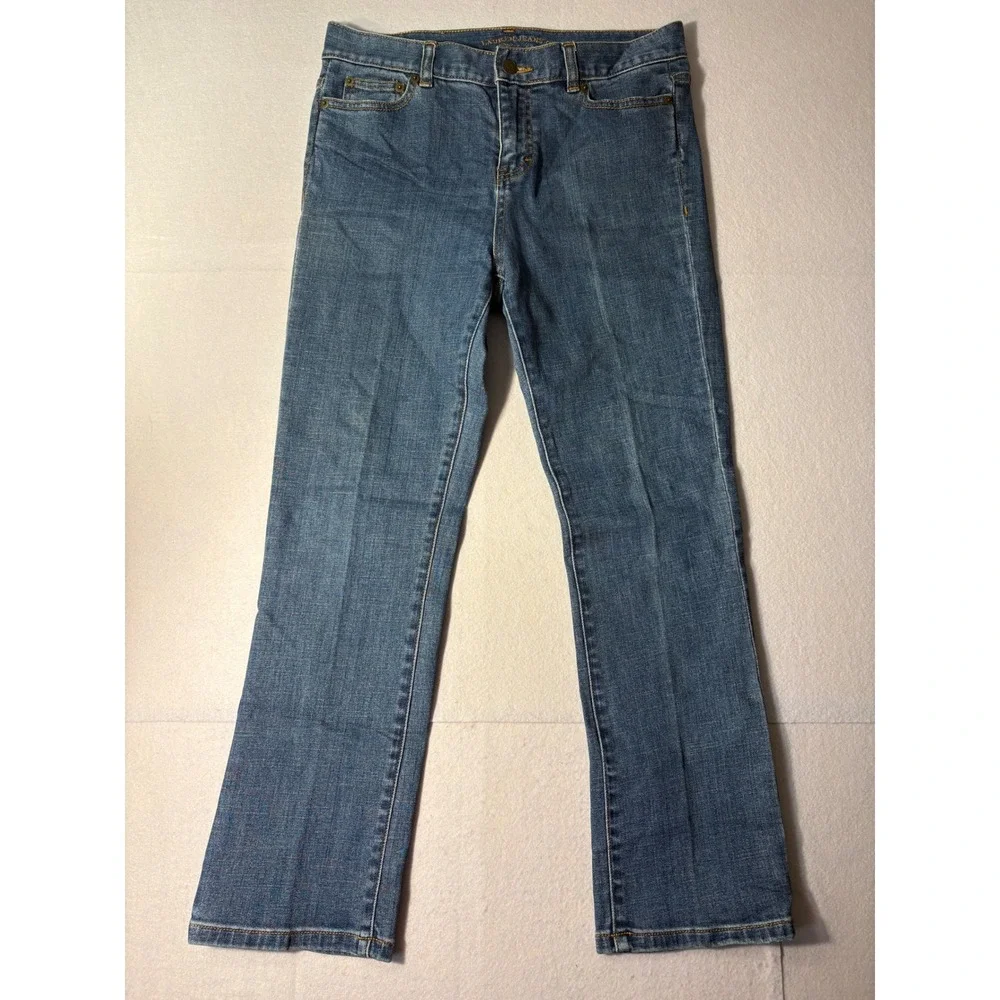 Lauren Ralph Lauren Classic Straight Leg Jeans Blue Medium Wash Denim 6P Petite